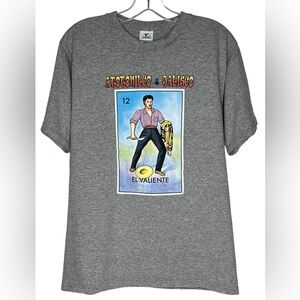 Yazbek Gray Short Sleeve Tshirt‎ Atotonilco Jalisco El Valiente Men's Medium